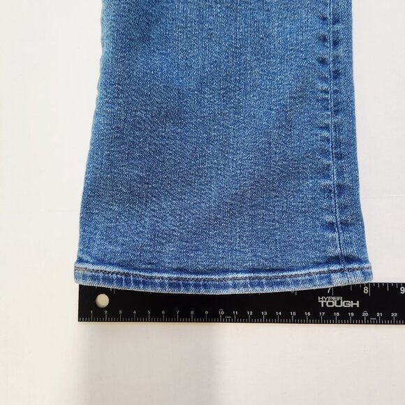 Madewell Cali Demi Boot Cut Jeans 27 Medium Wash Blue Mid Rise Cropped Stretch - Picture 7 of 11